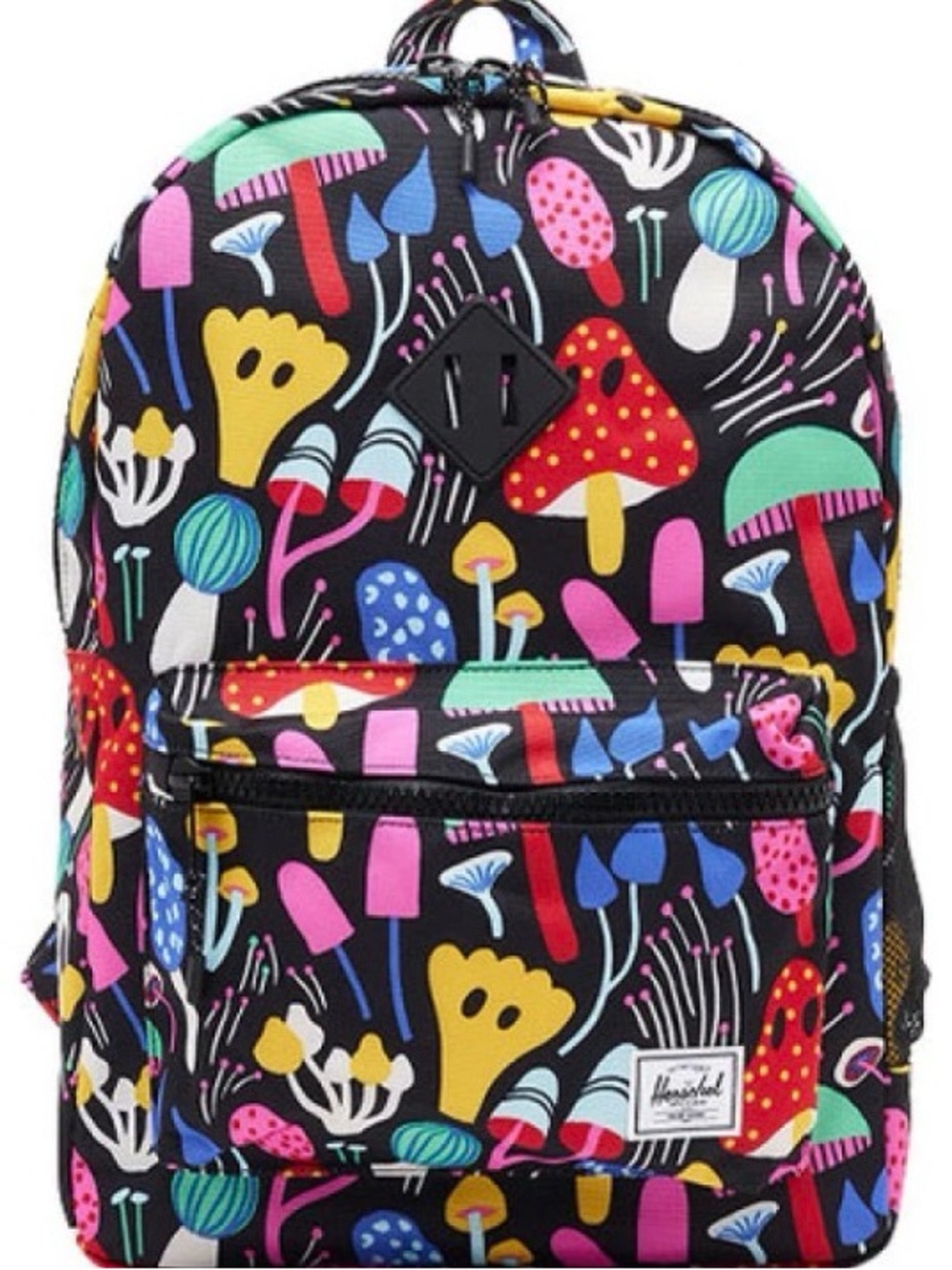 Hershel Supply Co. Large Mushroom Backpack NWOT Black Background